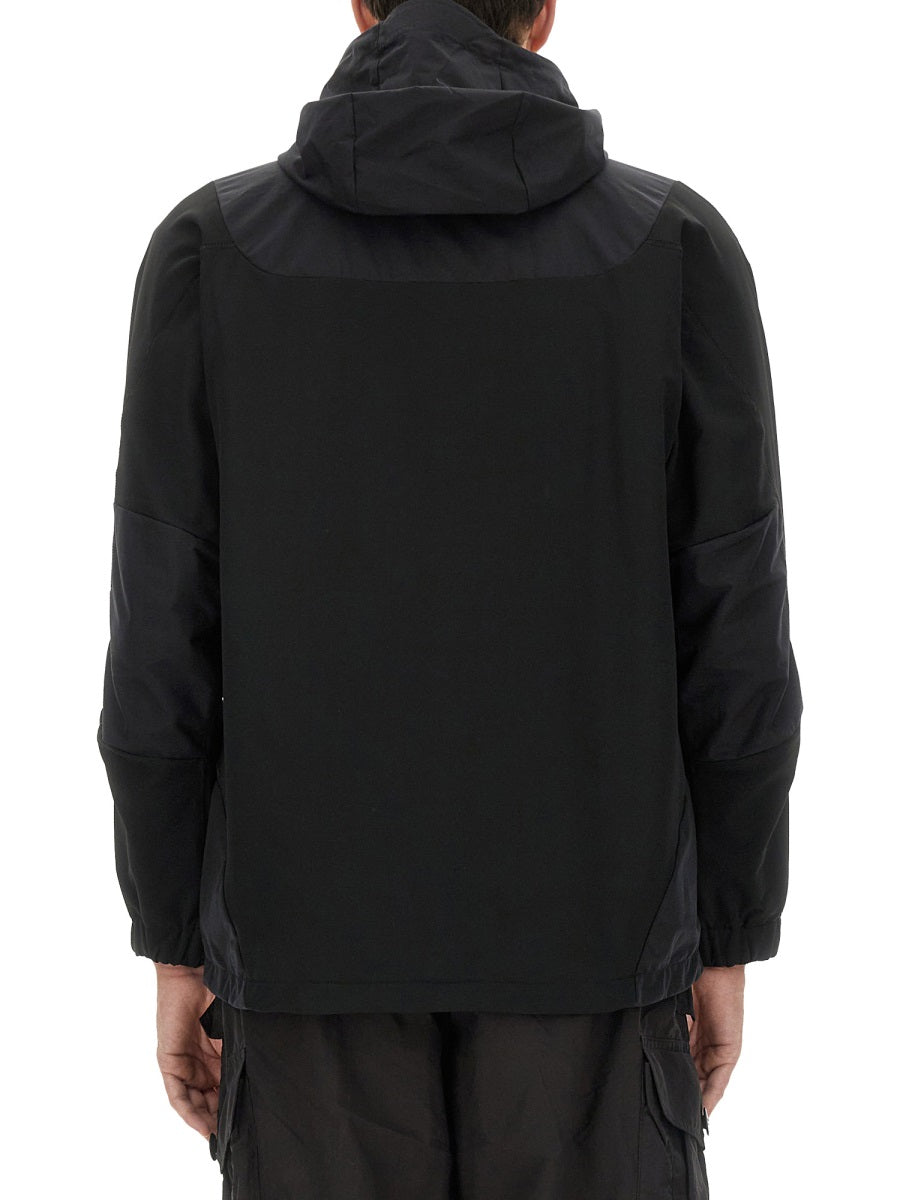 Hooded Jacket Black Nylon