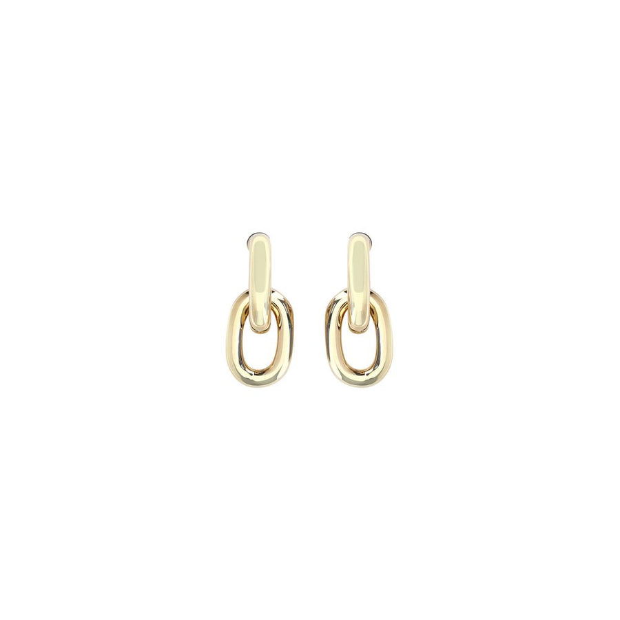 Rabanne 50% Resin 50% Aluminum earrings in gold