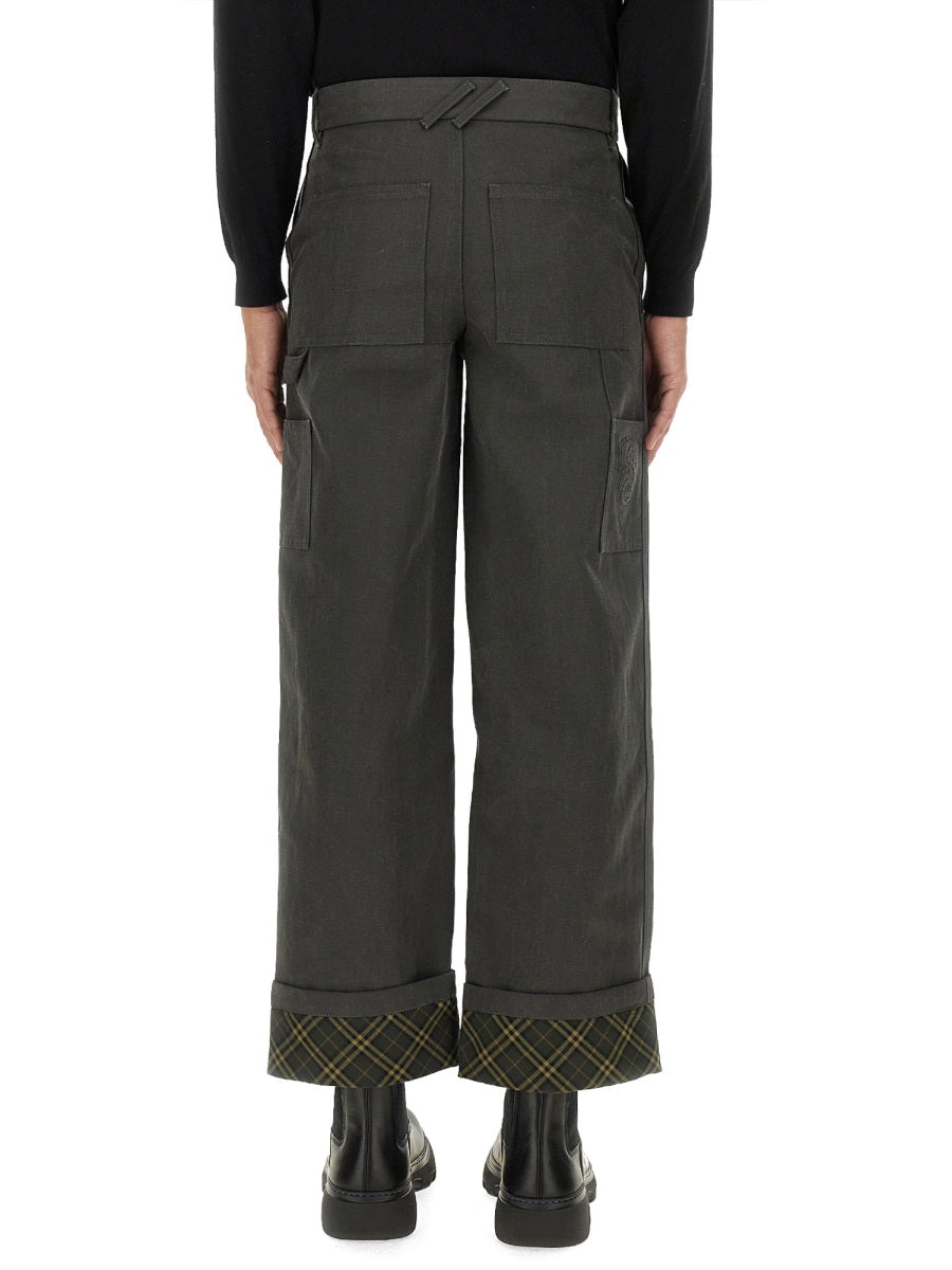 Carpenter Pants Charcoal Cotton Trousers