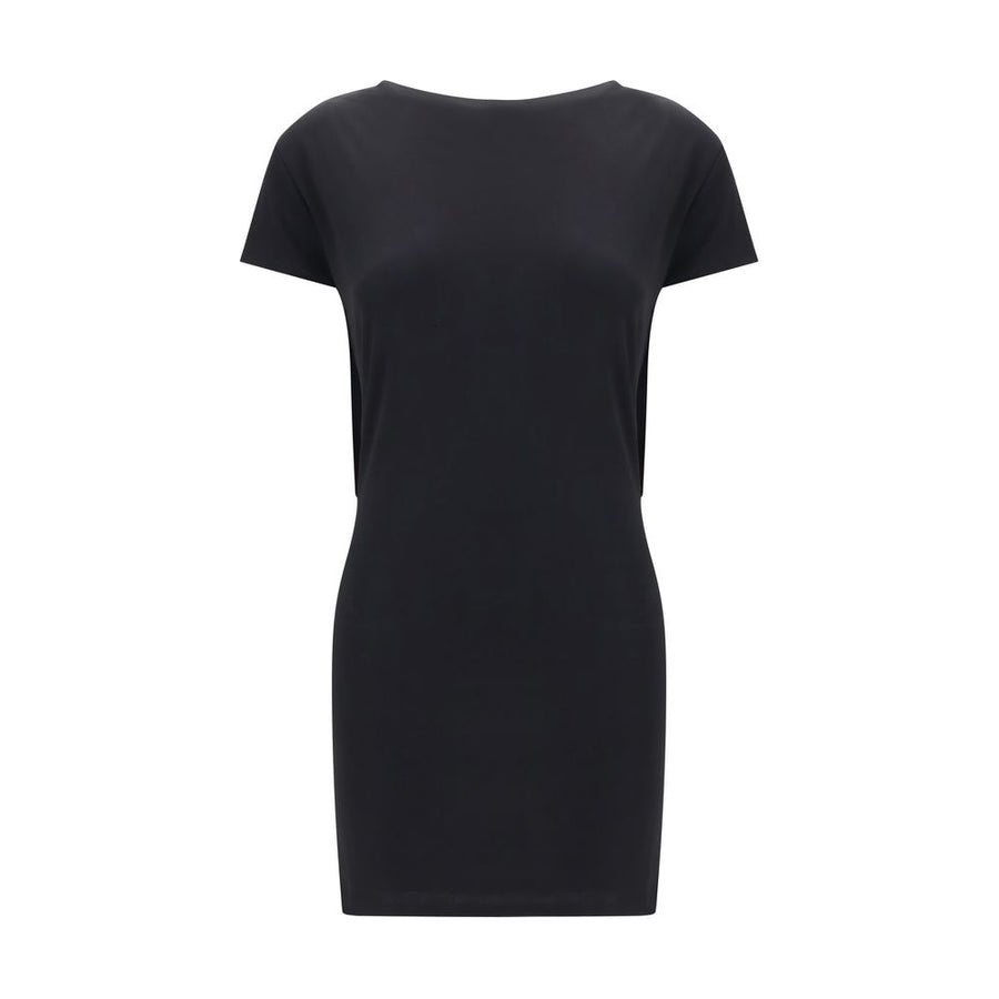 Jacquemus 83% Viscose dress in black