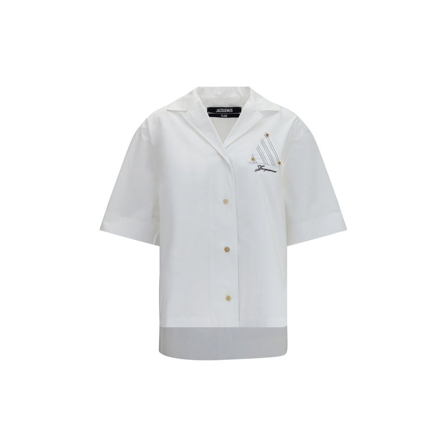 Jacquemus 100% Cotton shirt in white