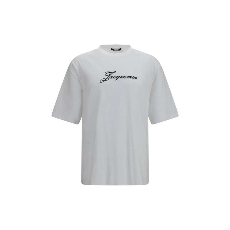 Jacquemus 85% Cotton 15% True Hemp t-shirt in white