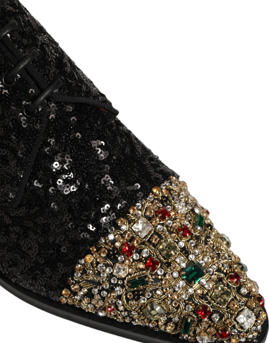 Dolce & Gabbana Leather derby shoe in black