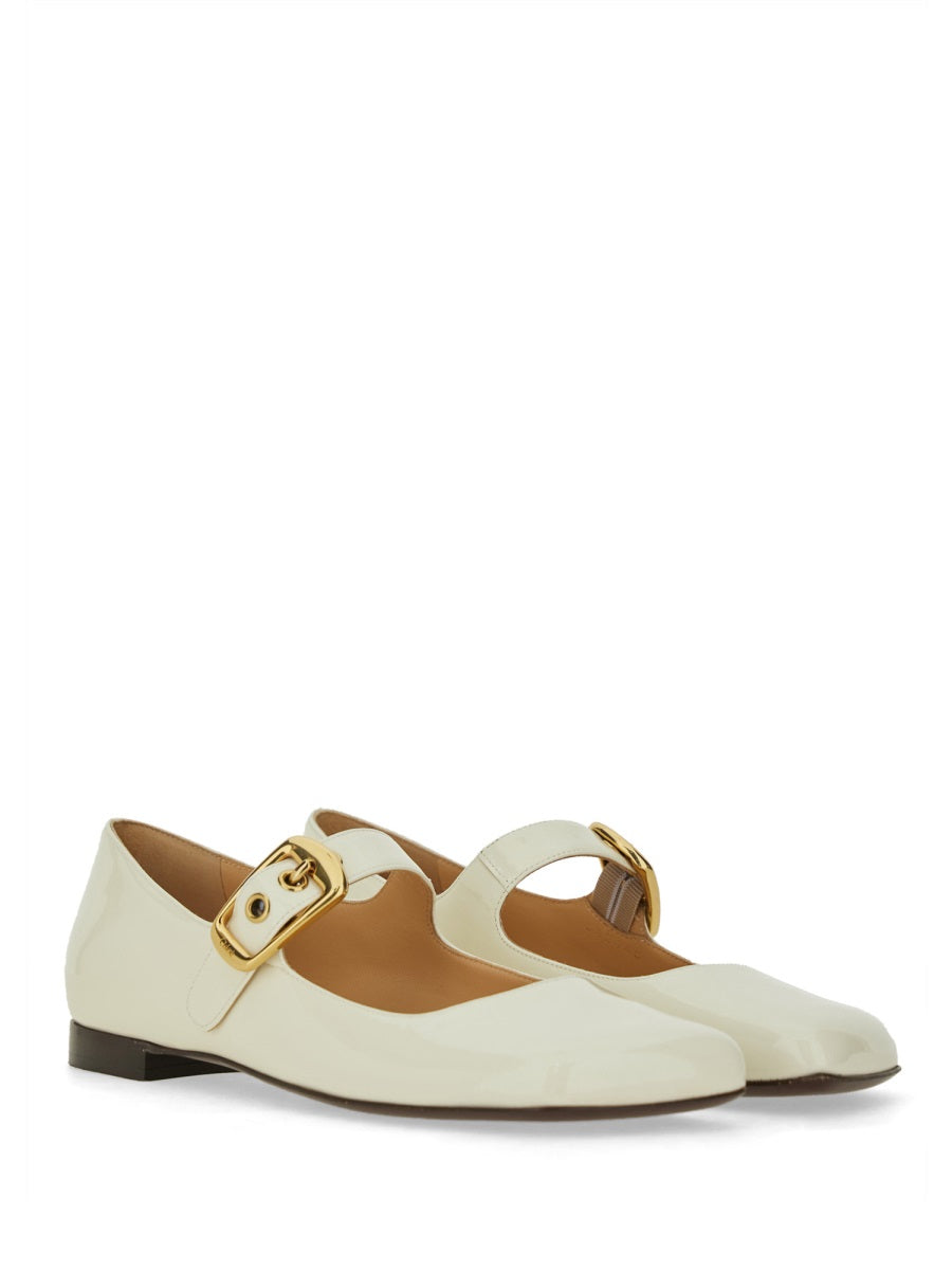 Ballerina Polly Ivory Goat Leather Shoe