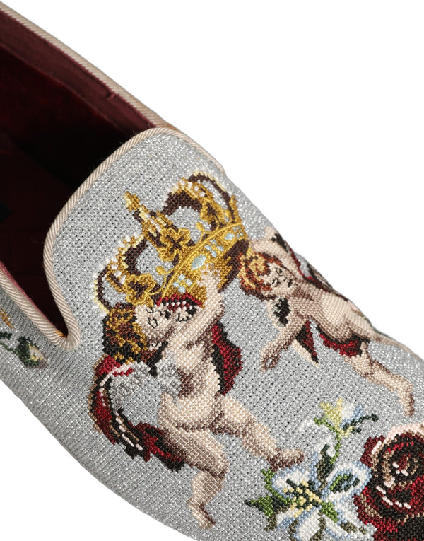 Dolce & Gabbana Leather loafer in gray
