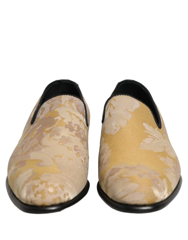 Dolce & Gabbana Leather loafer in gold