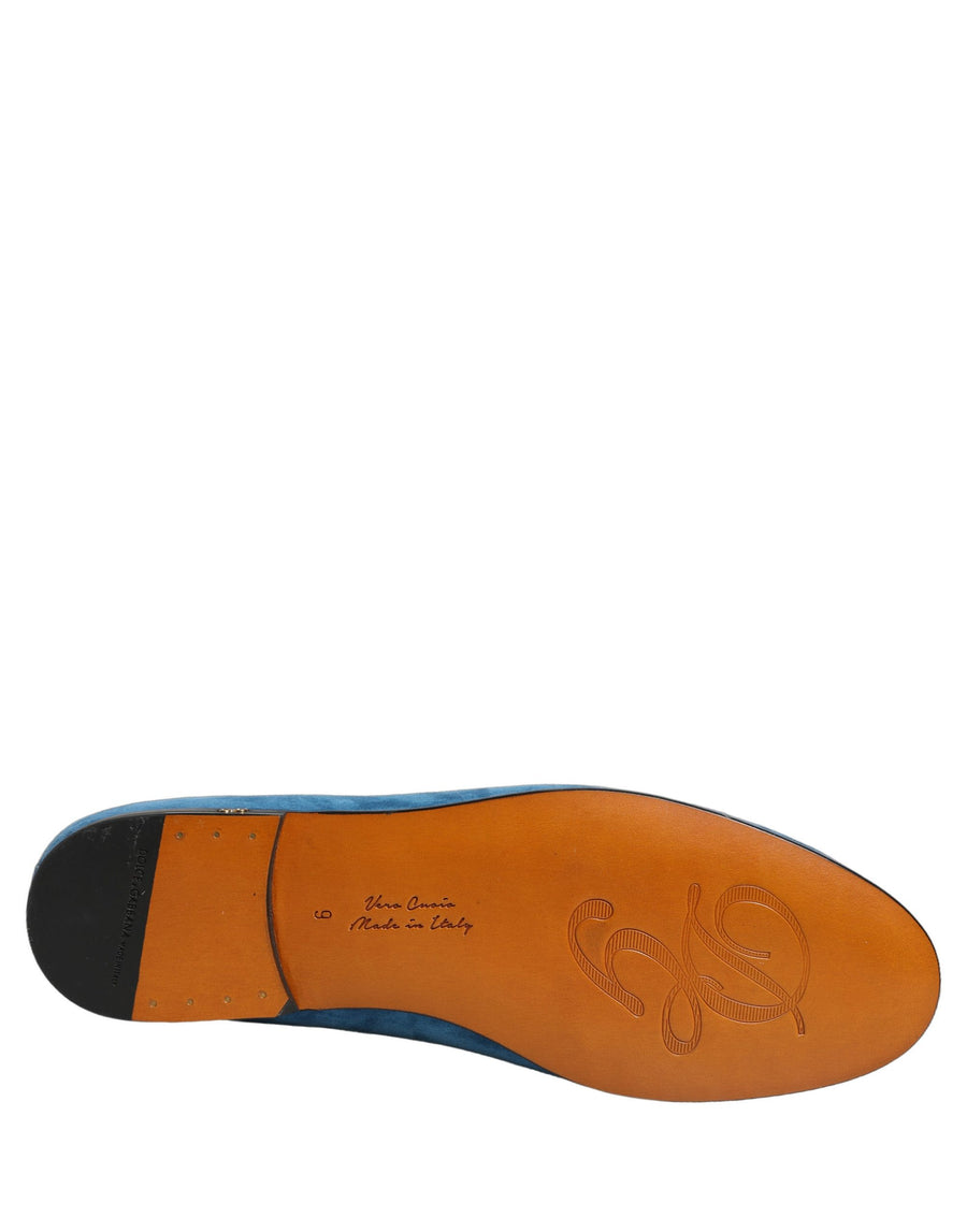 Dolce & Gabbana Velvet loafer in blue
