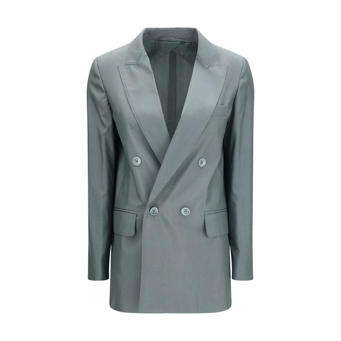 Max Mara 75% Merino Wool blazer in gray
