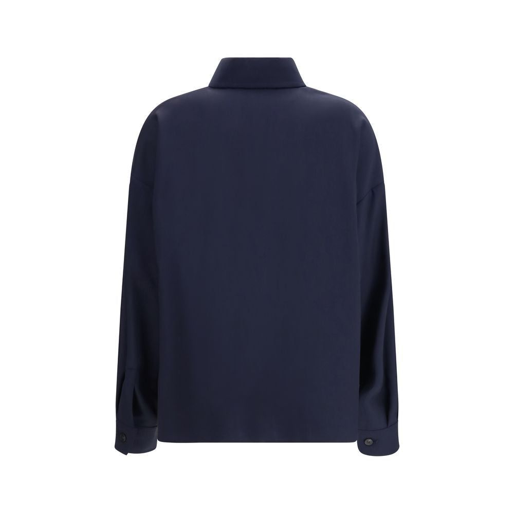 Max Mara 100% Wool jacket in navy — view 2