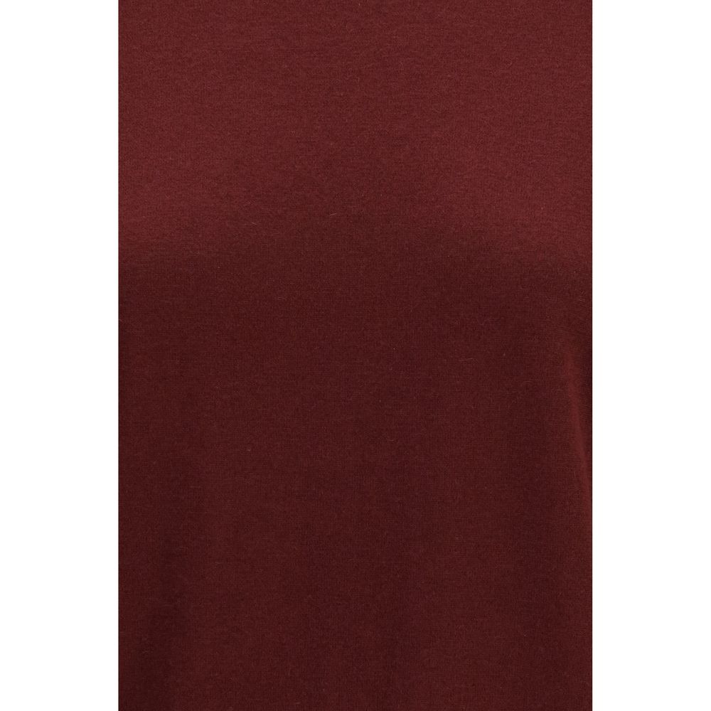Max Mara 80% Wool Ovis Aries t-shirt in red — view 3