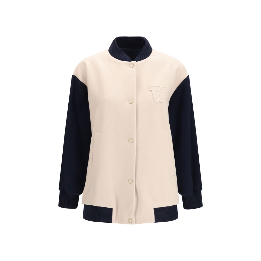 Max Mara 90% Fleece Wool Ovis Aries jacket in beige