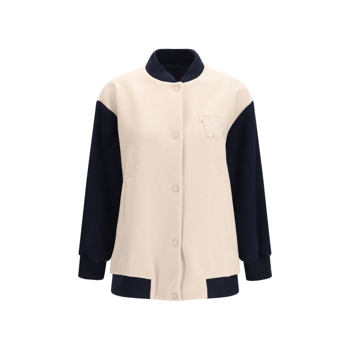 Max Mara 90% Fleece Wool Ovis Aries jacket in beige