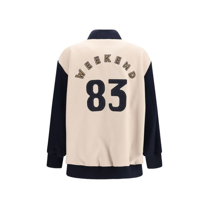 Max Mara 90% Fleece Wool Ovis Aries jacket in beige — view 2