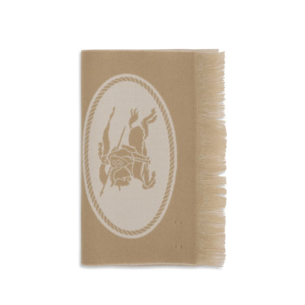 Burberry 100% Merino Wool Ovis Aries scarf in beige