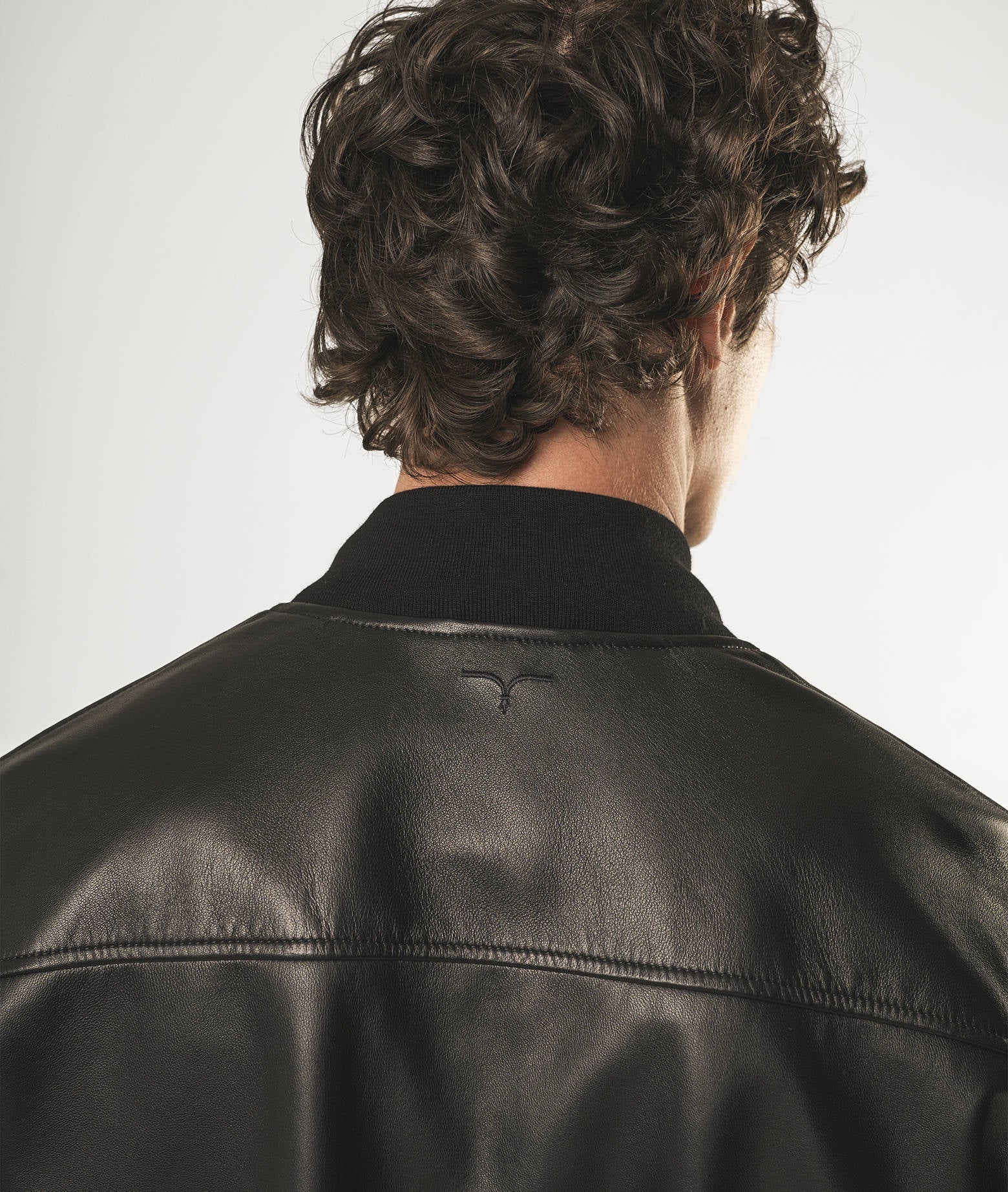 Leather Bomber Nottingham Black Blouson