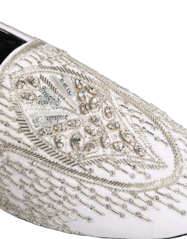 Dolce & Gabbana Satin loafer in white