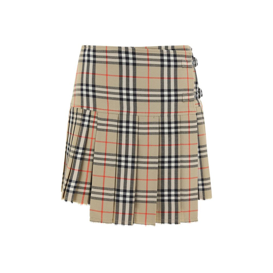 Burberry 100% Wool Ovis Aries skirt in beige