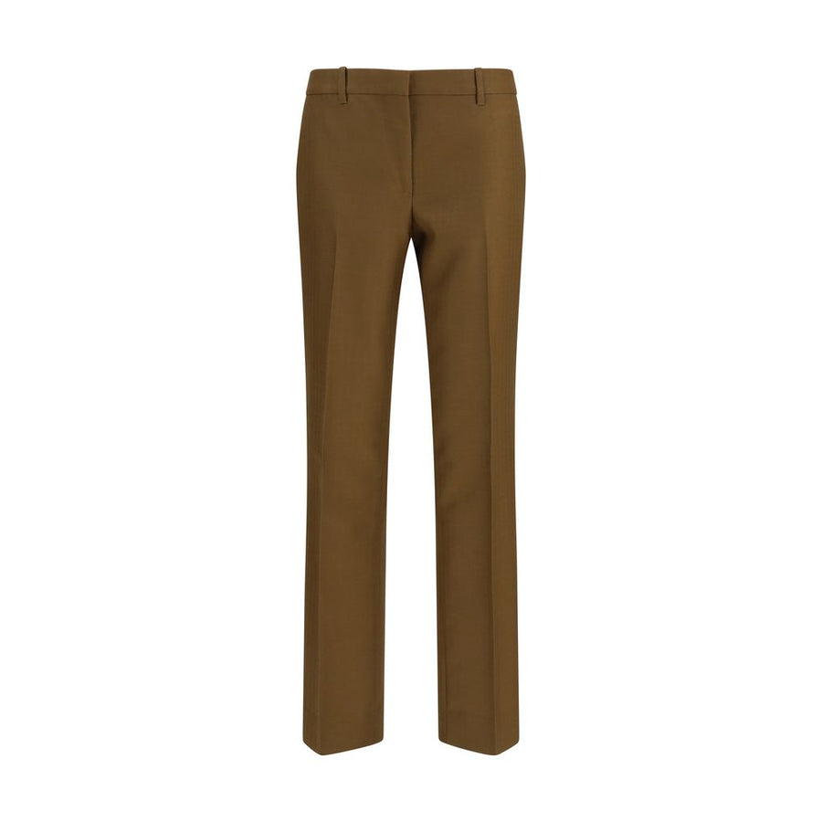 Burberry 77% Wool Ovis Aries trousers in brown