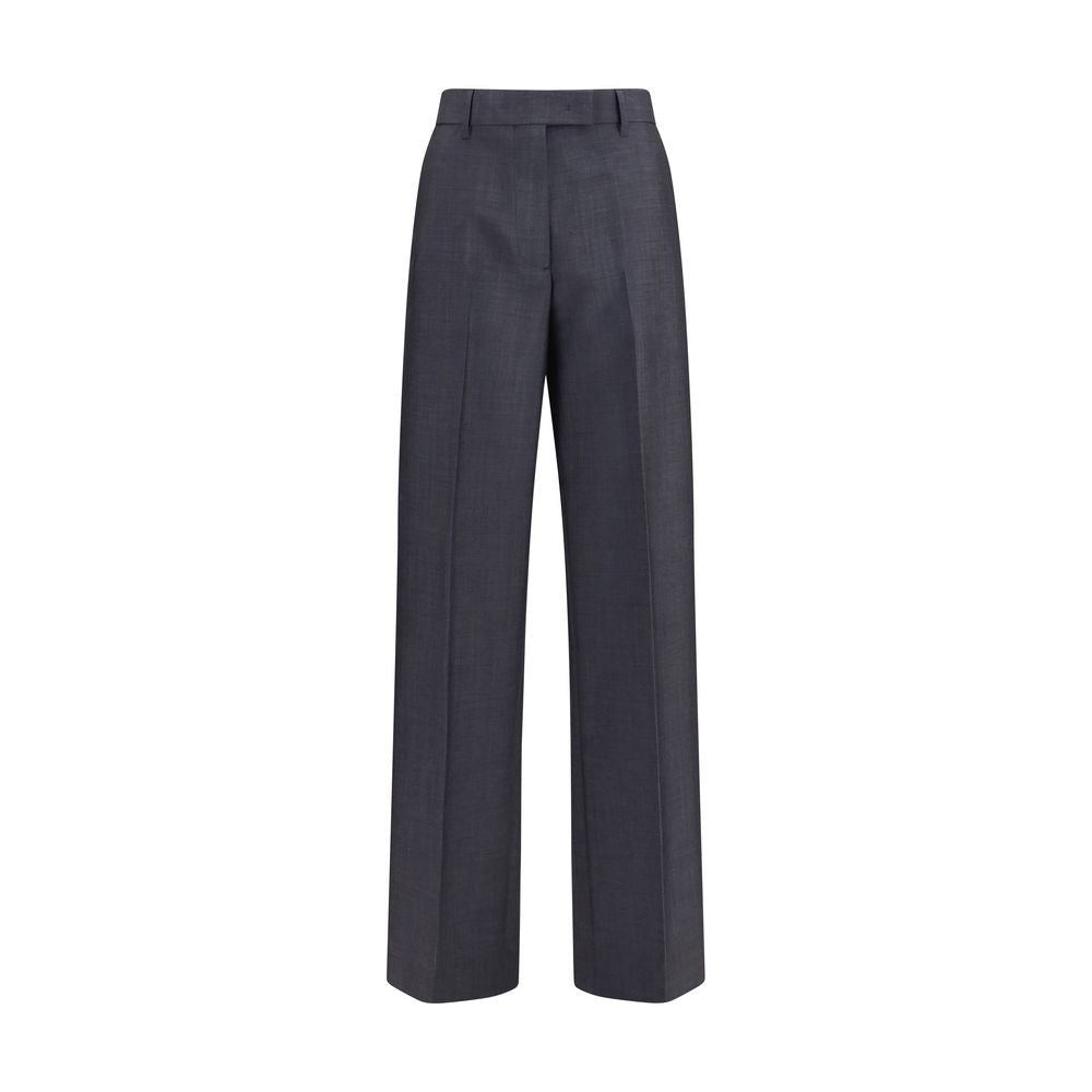 Miu Miu 40% Wool Ovis Aries trousers in gray
