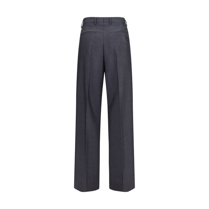 Miu Miu 40% Wool Ovis Aries trousers in gray — view 2