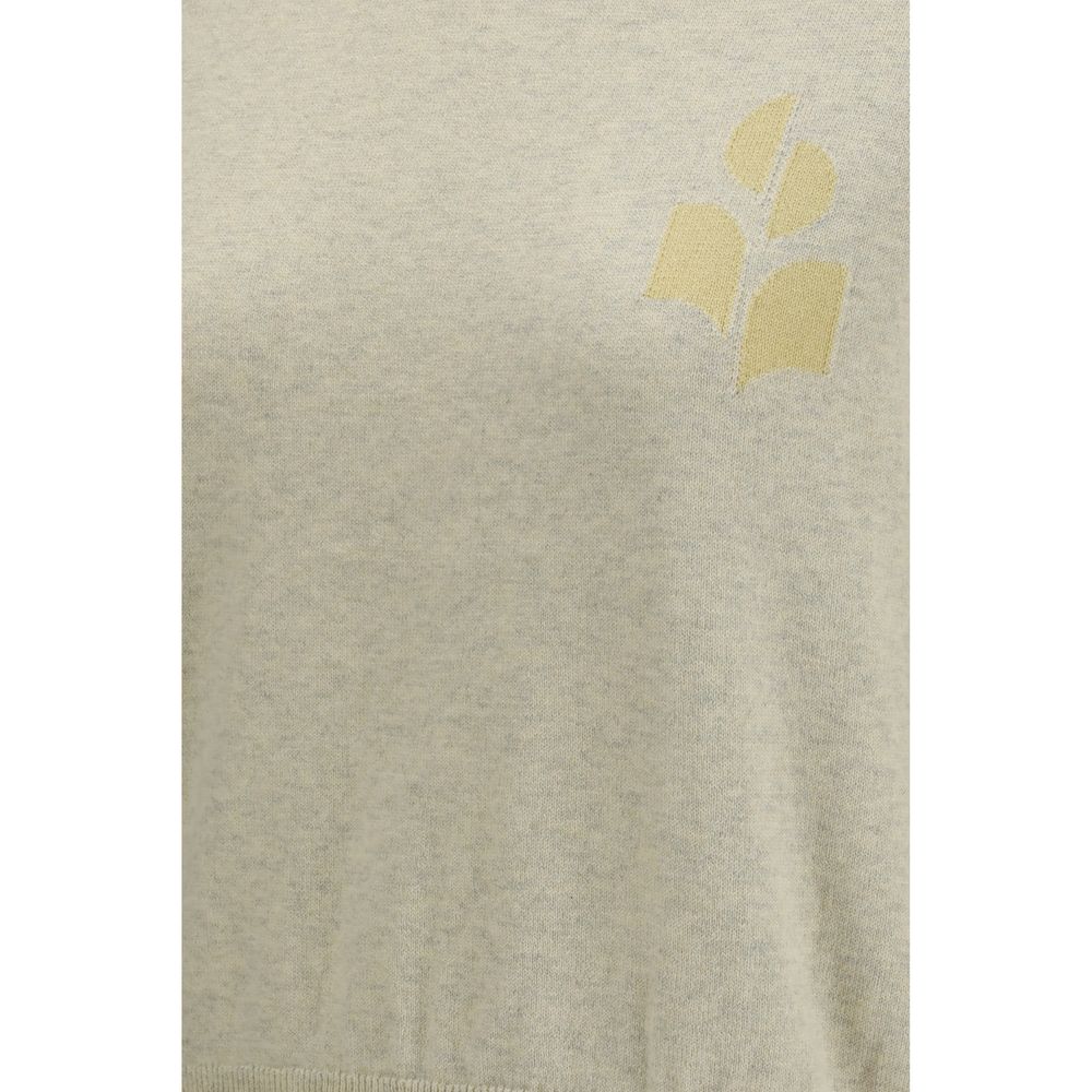 Marant Etoile 30% Wool Ovis Aries sweater in beige — view 3