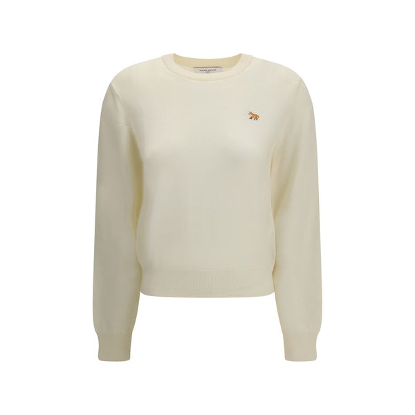 Maison Kitsuné 100% Merino Wool sweater in beige
