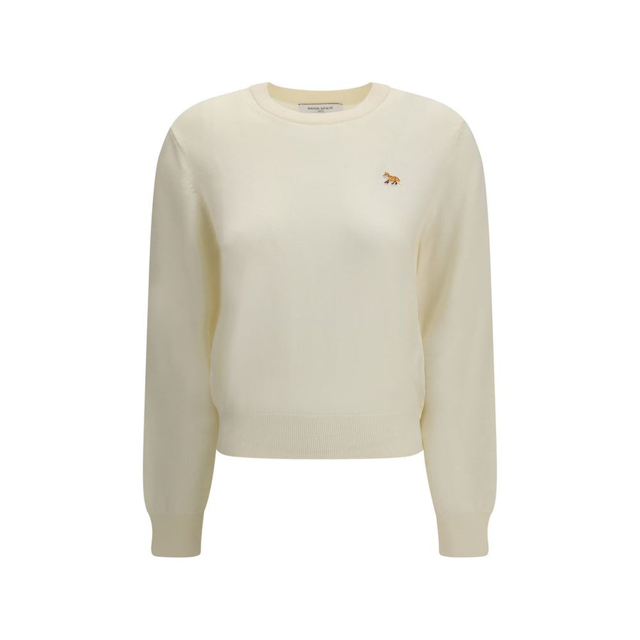 Maison Kitsuné 100% Merino Wool sweater in beige