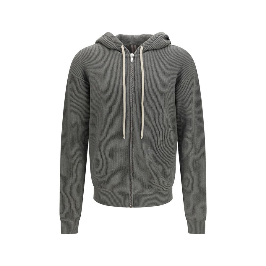 Rick Owens 100% Fleece Wool Ovis Aries hoodie in gray