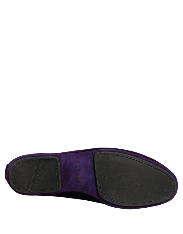 Dolce & Gabbana Velvet upper loafer in purple