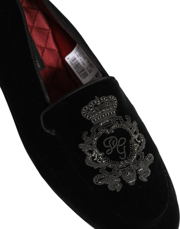 Dolce & Gabbana Velvet loafer in black