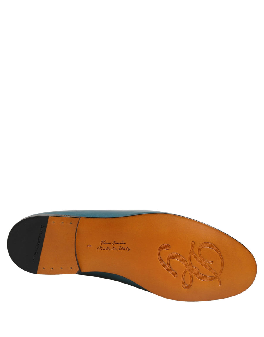 Dolce & Gabbana Leather loafer in blue