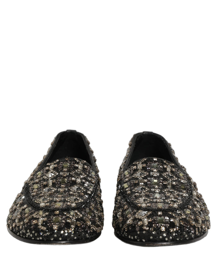 Dolce & Gabbana Leather loafer in silver — view 2