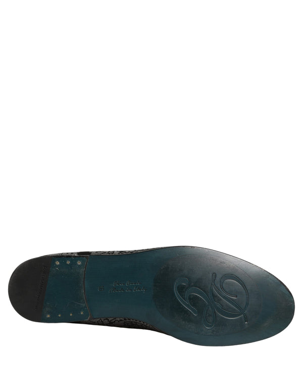 Dolce & Gabbana Leather loafer in silver
