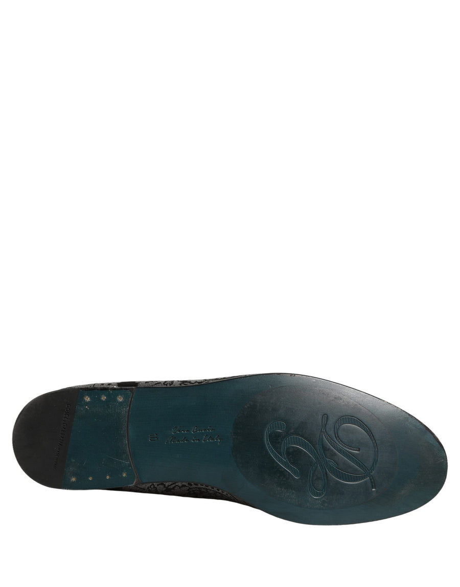 Dolce & Gabbana Leather loafer in silver