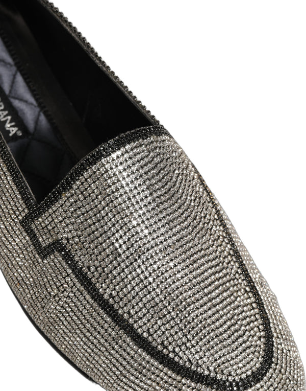 Dolce & Gabbana Leather loafer in silver