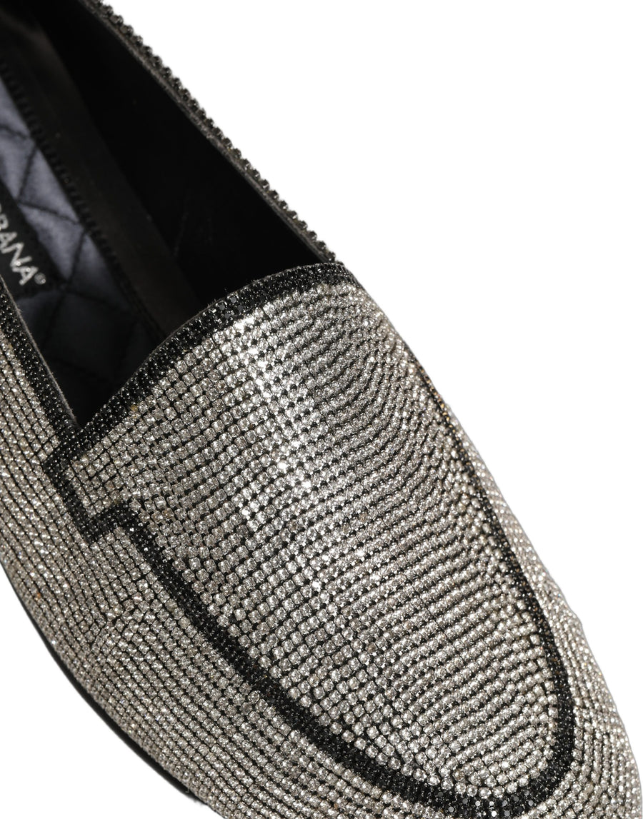 Dolce & Gabbana Leather loafer in silver