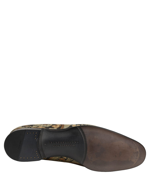 Dolce & Gabbana Leather loafer in gold