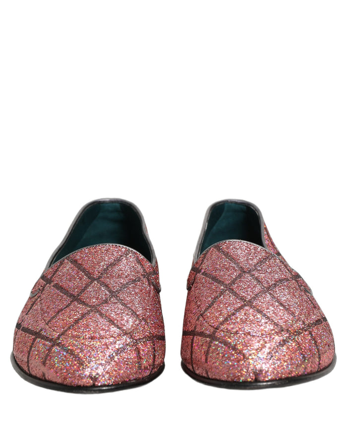 Dolce & Gabbana Leather loafer in pink — view 2
