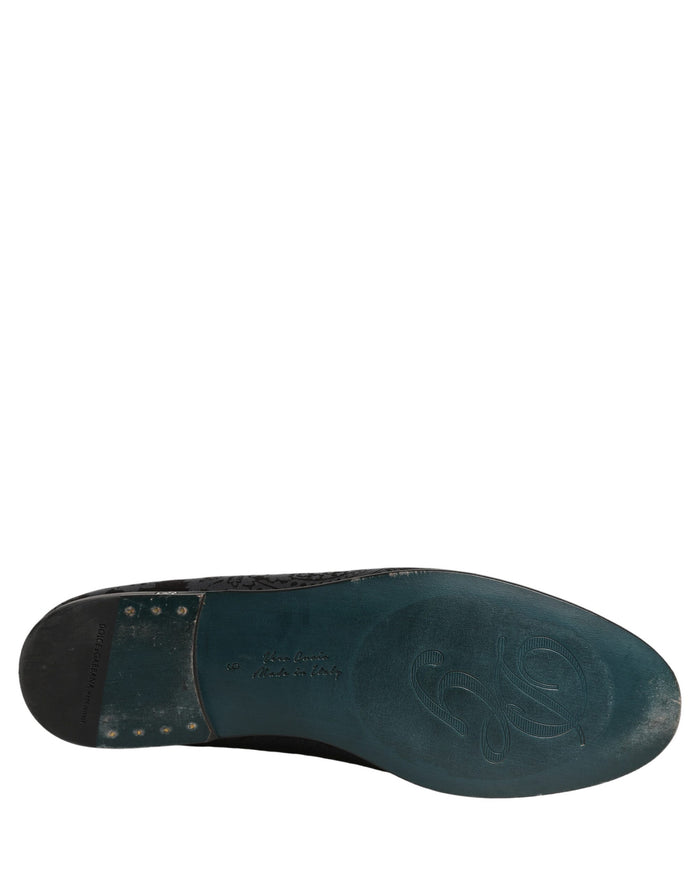 Dolce & Gabbana Leather loafer in blue
