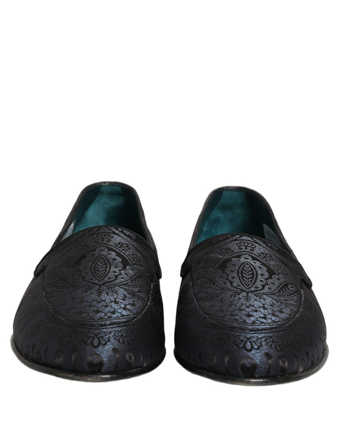 Dolce & Gabbana Leather loafer in blue — view 2