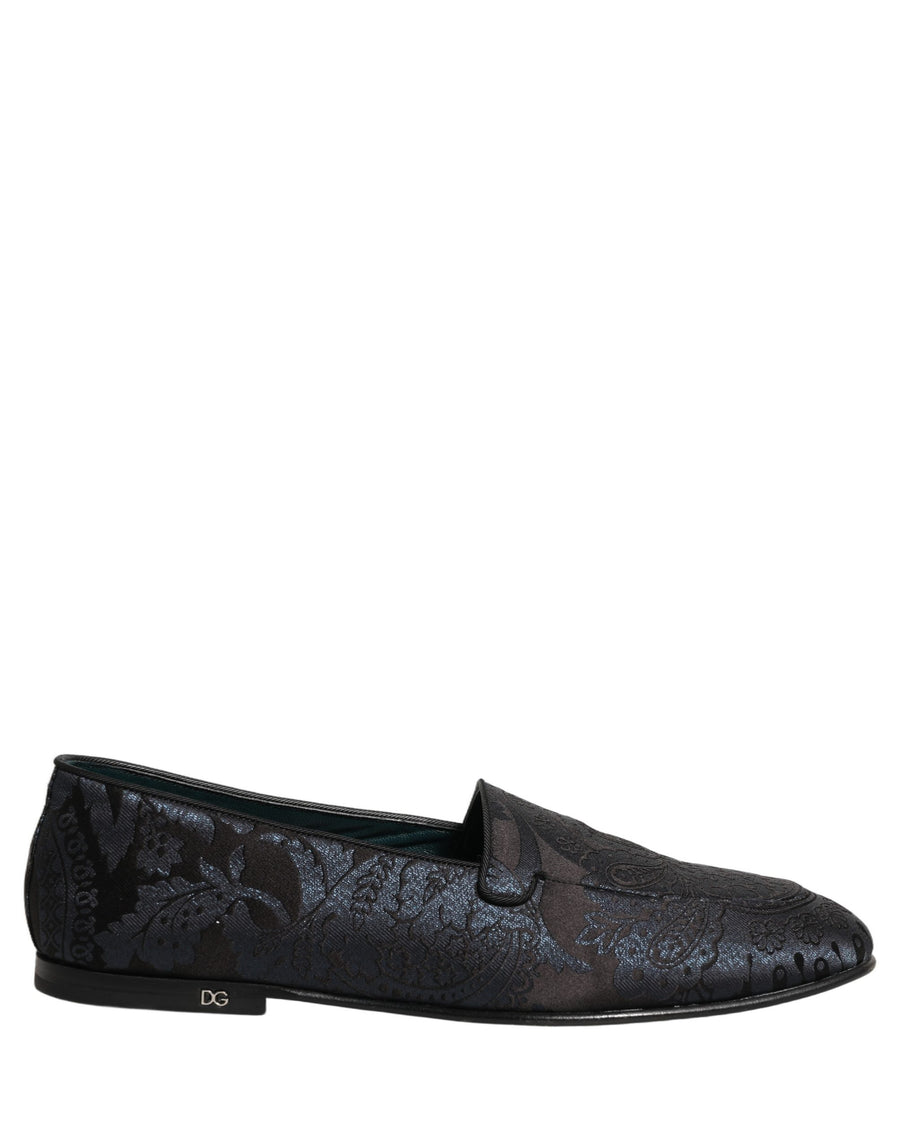 Dolce & Gabbana Leather loafer in silver