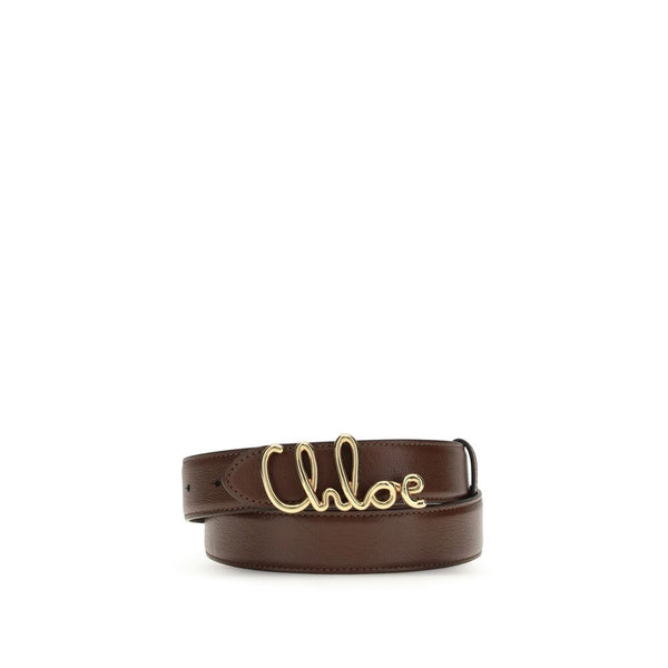 Chloé 100% Calf Leather Bos Taurus belt in brown