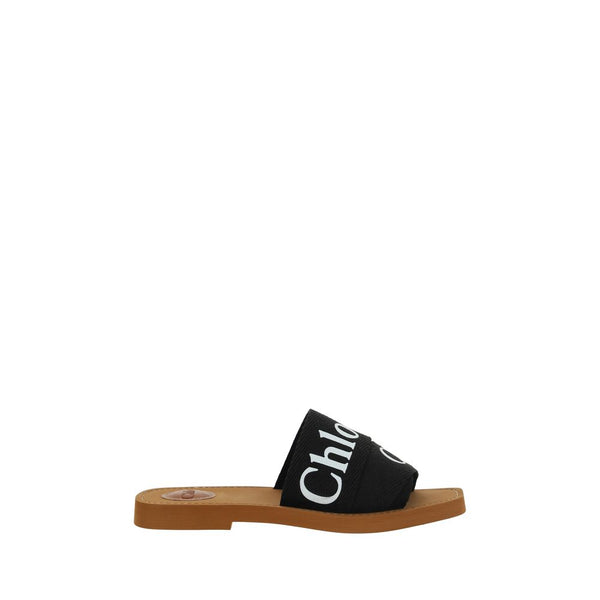 Chloé 100% Cotton sandals in black