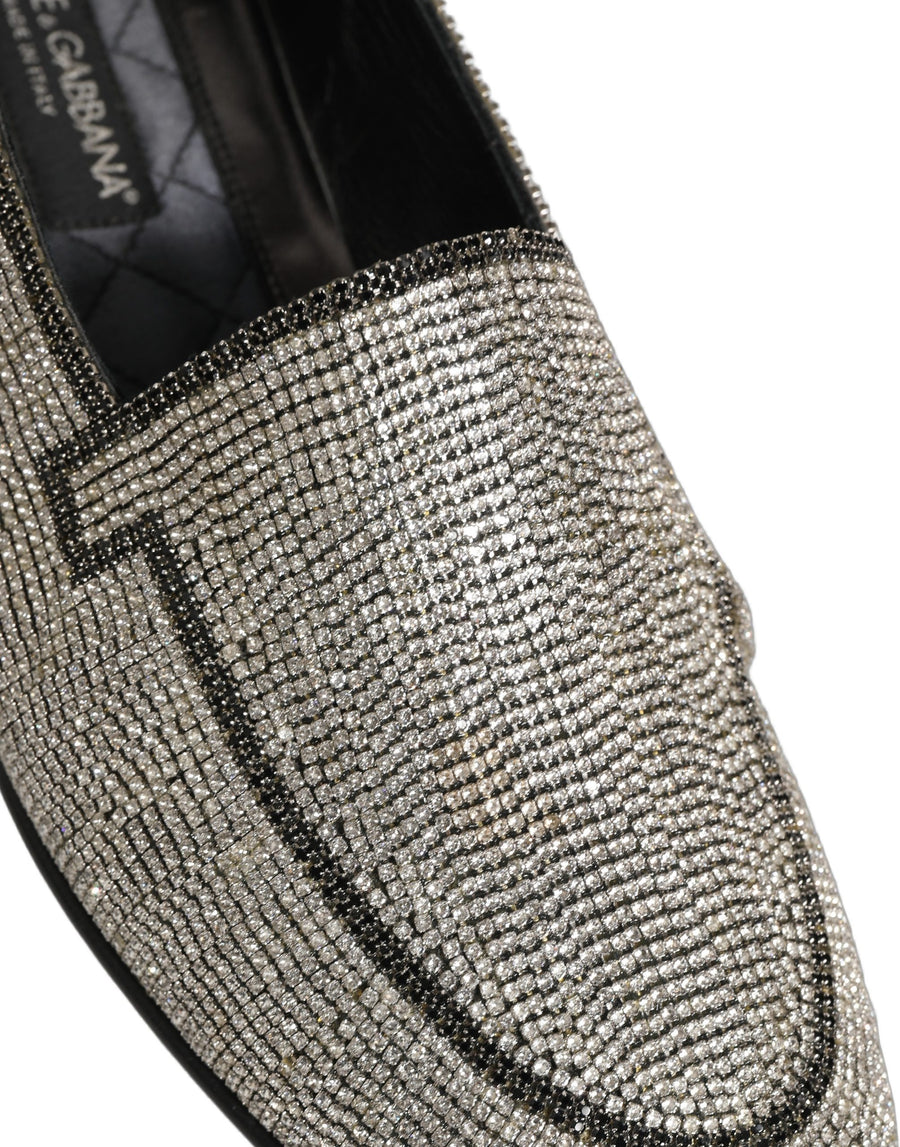 Dolce & Gabbana Leather loafer in silver