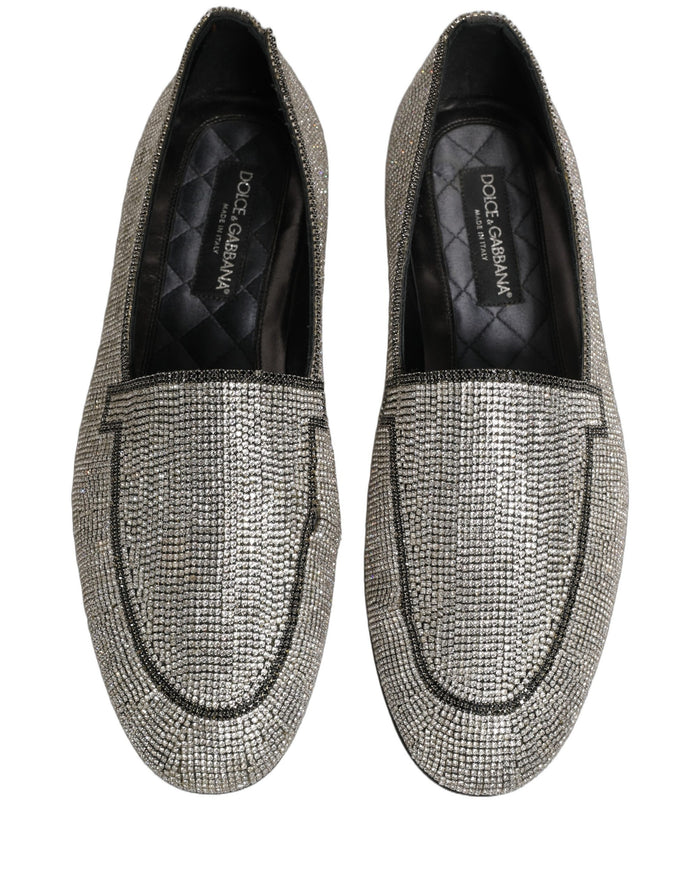 Dolce & Gabbana Leather loafer in silver — view 2