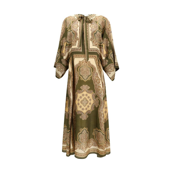 Zimmermann 100% Silk tunic dress in olive