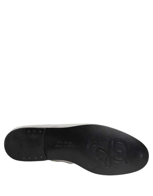 Dolce & Gabbana Leather loafer in silver