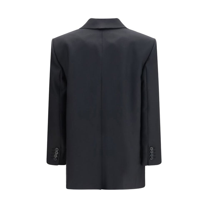 Khaite 74% Wool Ovis Aries jacket in black — view 2