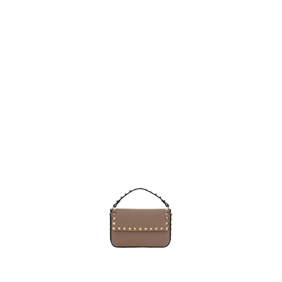 Valentino Garavani 100% Calf Leather Bos Taurus shoulder bag in beige
