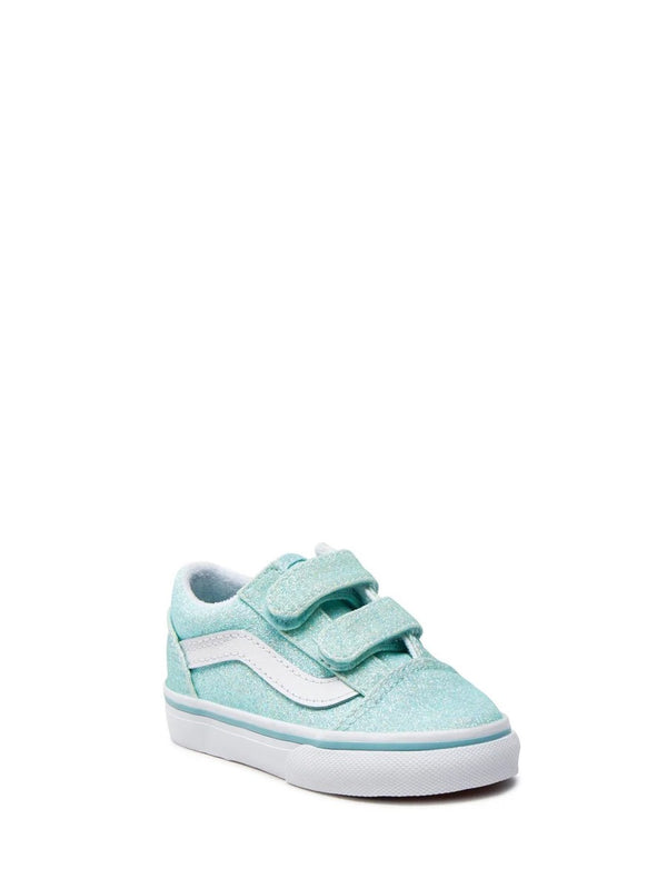 Trainers Old Skool V Baby Blue Glitter Main: Leather